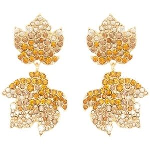 Sugarfix by BaubleBar 'Be-leaf in Yourself' Autumn Leaves Earrings NWT